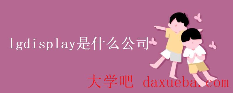 lgdisplay是什么公司